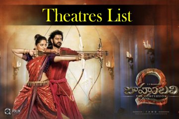 Baahubali 2 Movie Trailer Screening on 16th March Theatres List